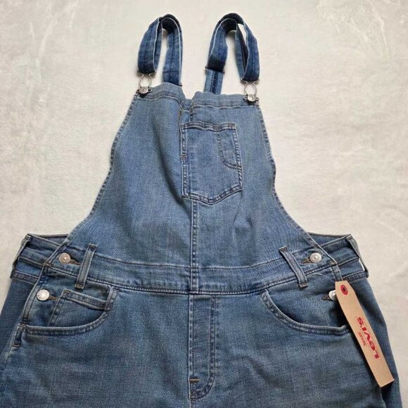New Plus 20W Levi's stretch jean overalls in Blue Maple denim - Picture 2 of 12